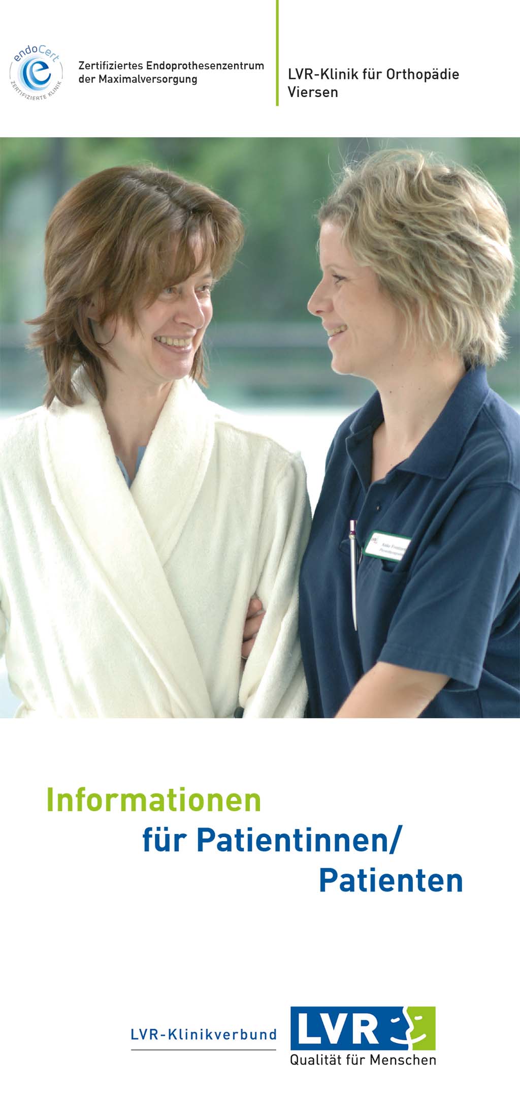 Flyer und Broschüren LVRKlinik für Orthopädie Viersen